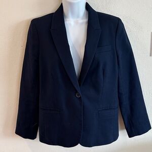 J Crew blazer, navy blue size 10, see photos for measurements